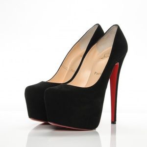 Christian Louboutin Suede Daffodile 160 Pumps
